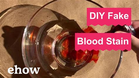 fake blood stained clothes|how to make blood without staining.